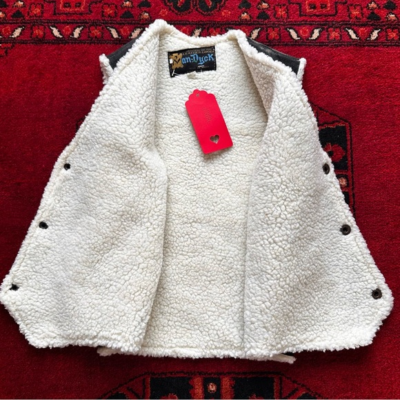 vintage suede and shearling vest - Picture 5 of 5